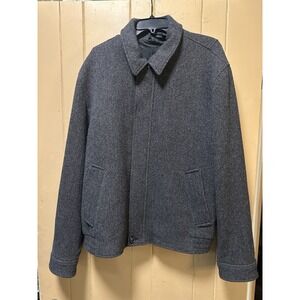 Banana Republic Mens Tweed Bomber Jacket Size Extra Large Custom Mario Bellucci